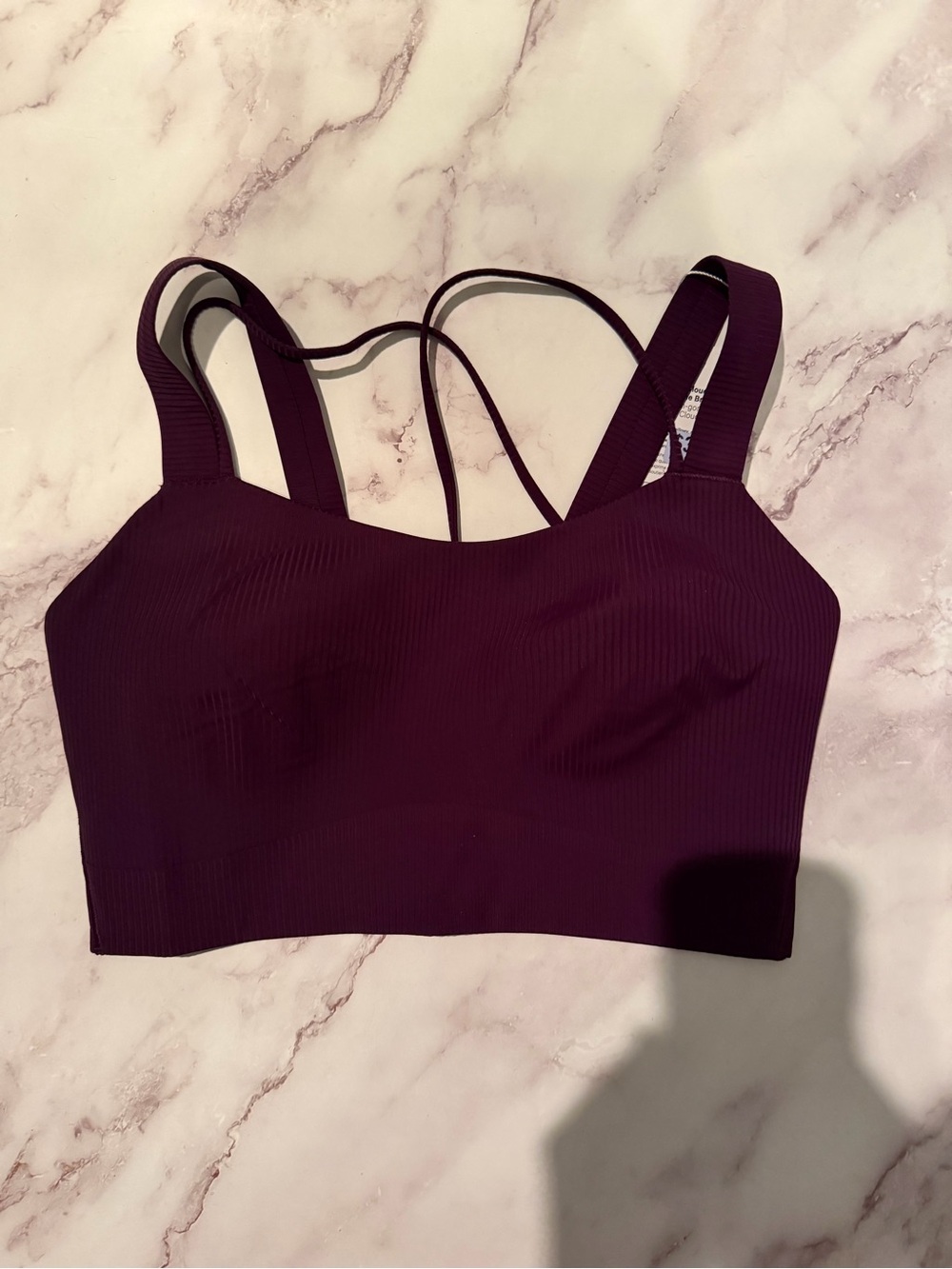 Lululemon Like A Cloud Ribbed Strappy Sports Bra 8